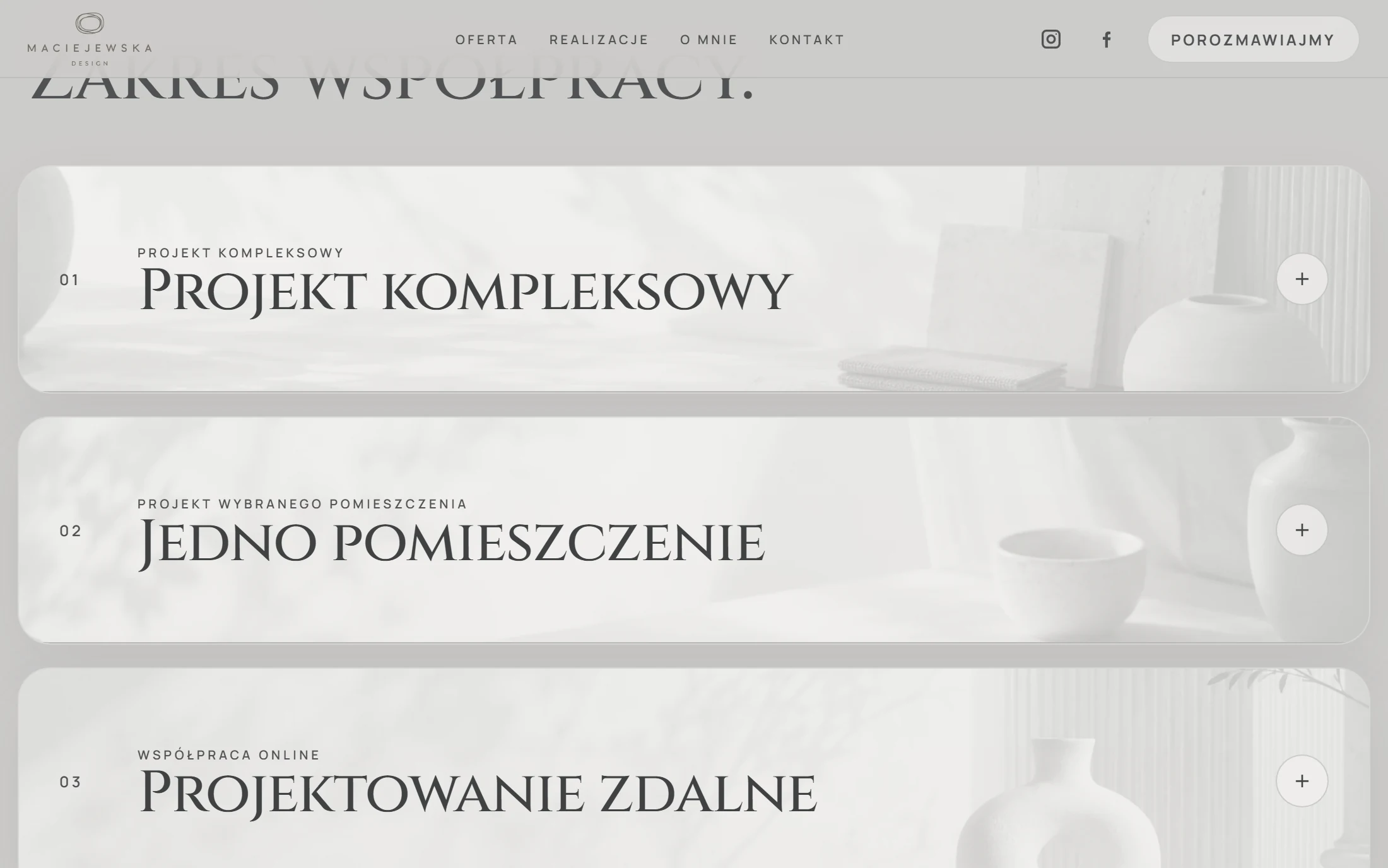 Maciejewska Design: fragment strony 2